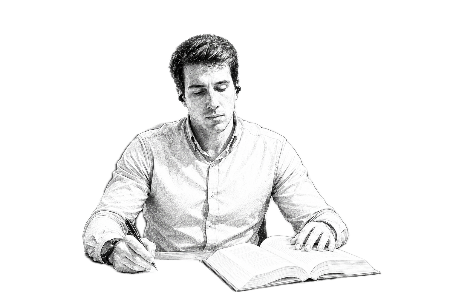 Borja Zulueta trabajando en su despacho